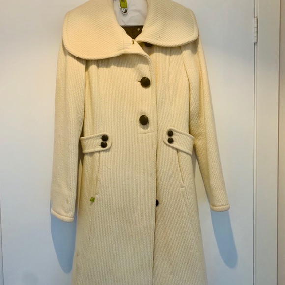 Long ivory dress coat - Picture 1 of 1